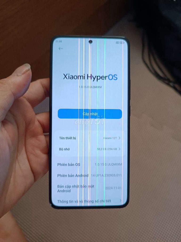 Xiaomi 12T 256GB Đen Sọc màn hình. Mua bán Điện thoại tại Quận 8 Tp Hồ Chí Minh được đăng bởi Trí Nguyễn hình 1