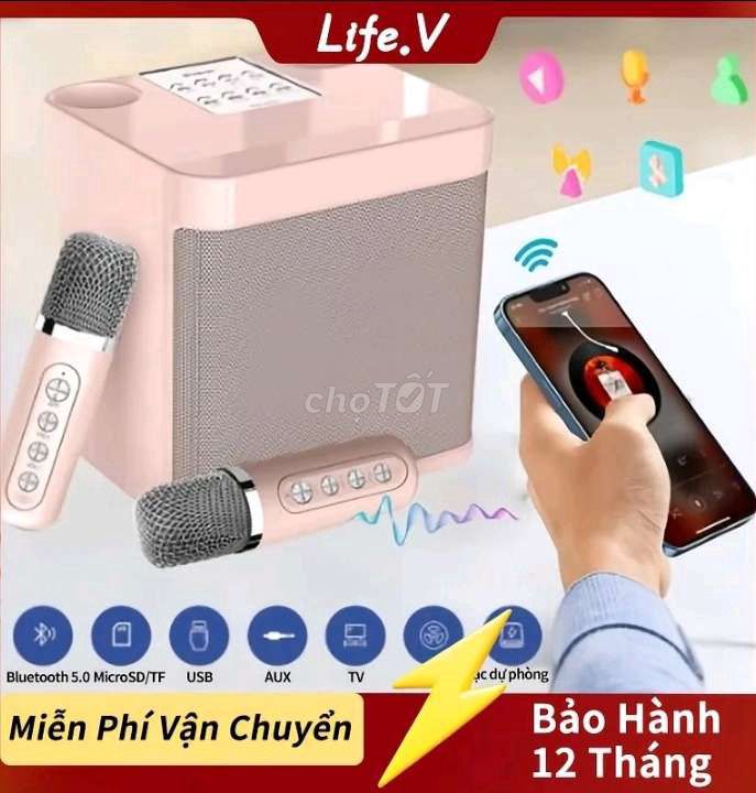 Loa karaoke Life.V Bluetooth 5.0 Hồng. Mua bán Tivi, Âm thanh tại Thị xã An Nhơn Bình Định được đăng bởi Phan Minh Phụng  hình 1