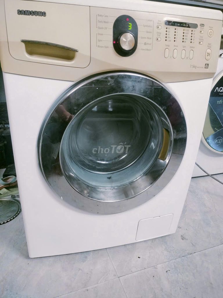 Máy giặt Samsung 7.5kg cửa ngang giặt sạch tiết ki. Mua bán Máy giặt tại Huyện An Dương Hải Phòng được đăng bởi Quốc An hình 1