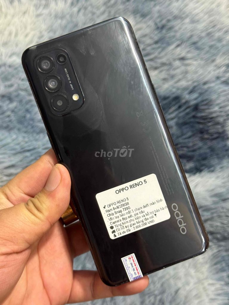OPPO RENO 5 Ram 8+8/128GB vân tay 1 chạm. Mua bán Điện thoại tại Huyện Trảng Bom Đồng Nai được đăng bởi Hồ Trung Hiếu hình 1