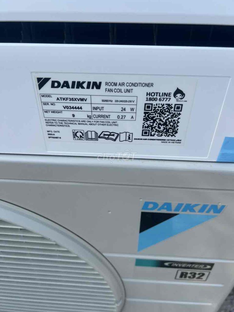 Máy lạnh Daikin inverter 1.5hp mới 98% 2023