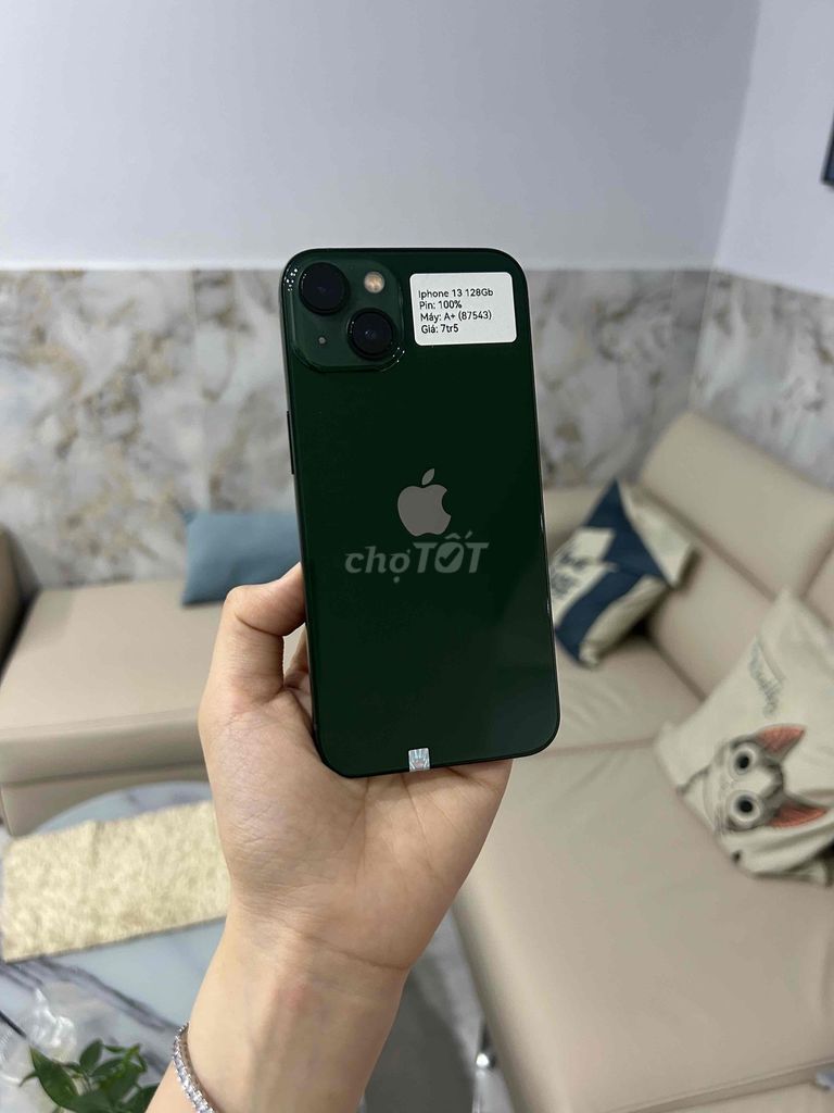 iPhone 13 128GB Xanh Quân Đội 99% Pin new. Mua bán Điện thoại tại Huyện Hóc Môn Tp Hồ Chí Minh được đăng bởi SIRI STORE HCM hình 1