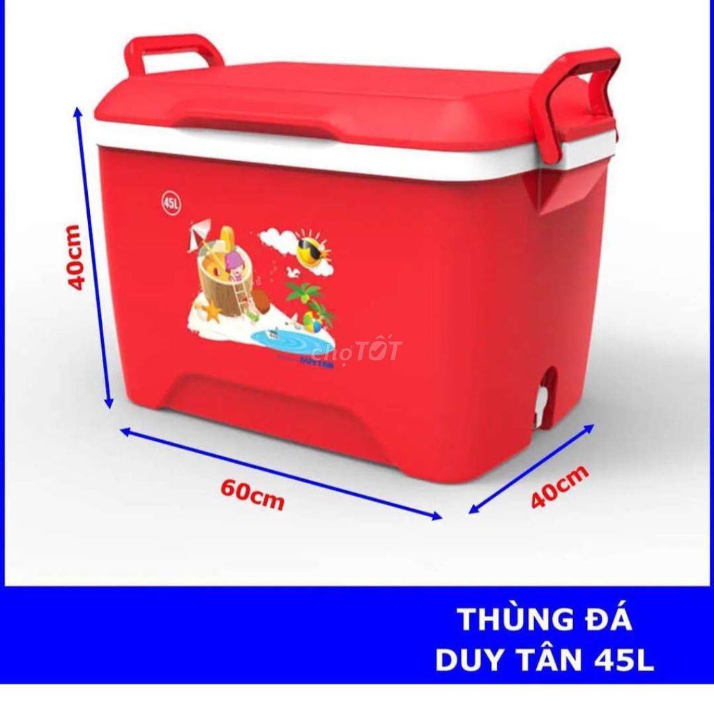 Bán rẻ 1 thùng đá 45lit Duy tân mới đẹp 90%.