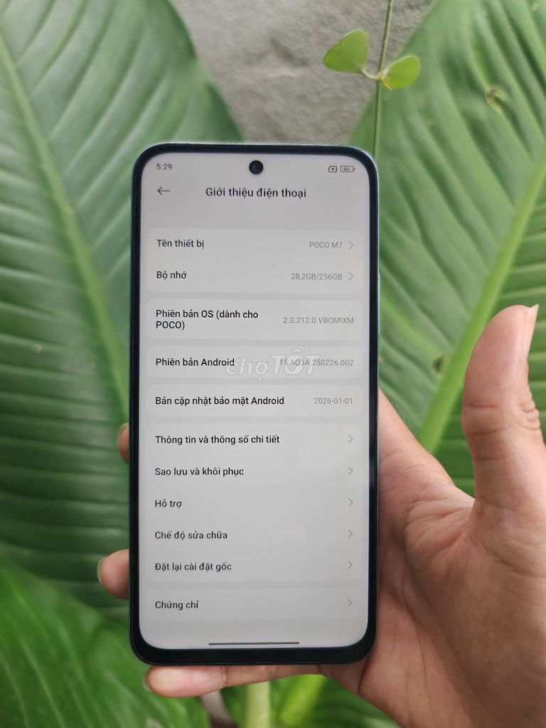 POCO M7 8GB/256GB Xanh. Mua bán Điện thoại tại Quận Ninh Kiều Cần Thơ được đăng bởi sang hình 1