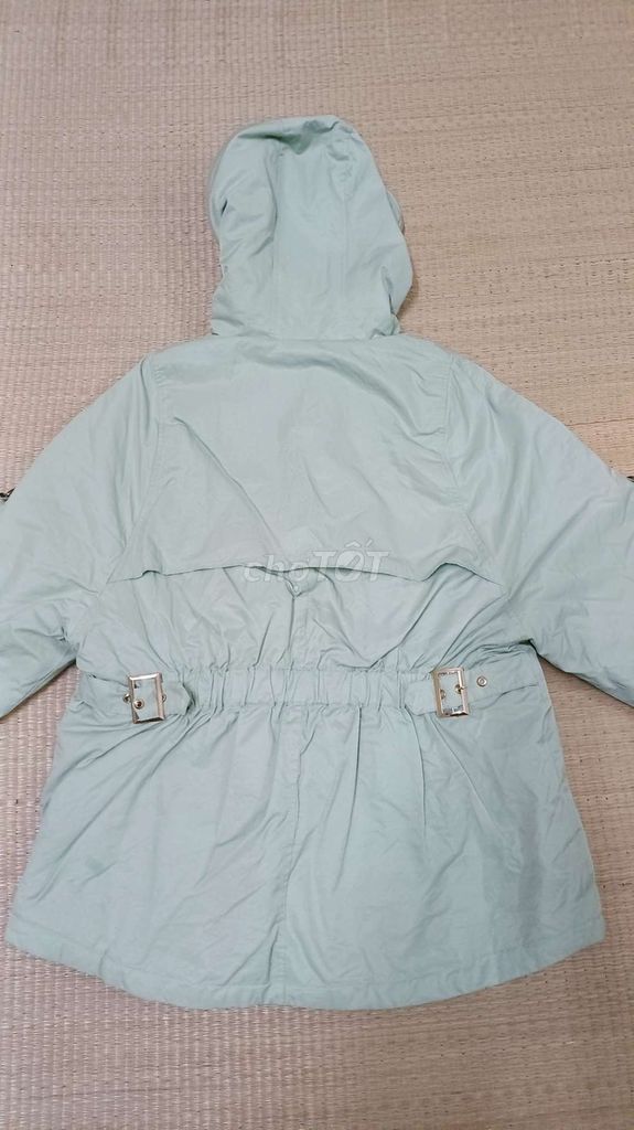 Siêu phẩm áo khoác parka xanh min full lông thỏ