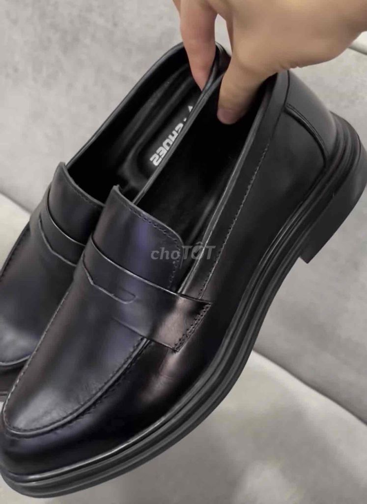Giày lười nam da thật Đen. Mua bán Giày dép tại Quận Đống Đa Hà Nội được đăng bởi Hiến Hàng Hiệu hình 1