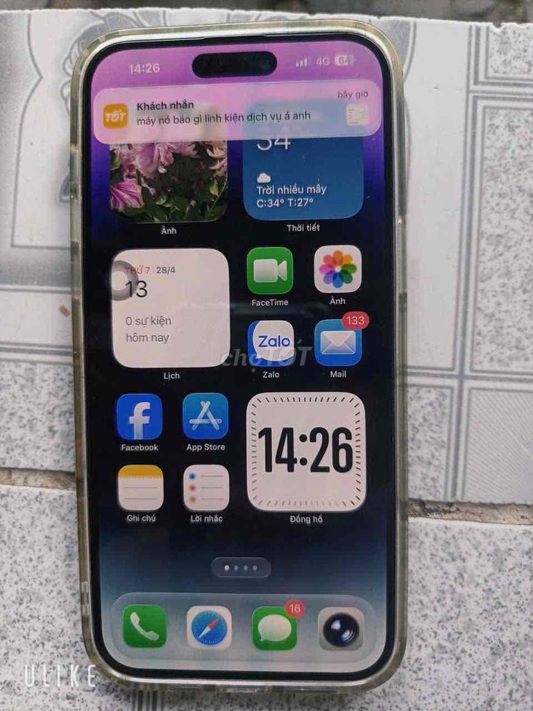 Apple iPhone 14 Pro Max 128GB Mỹ 100%. Mua bán Điện thoại tại Thị xã Bến Cát Bình Dương được đăng bởi hung vlog hình 1