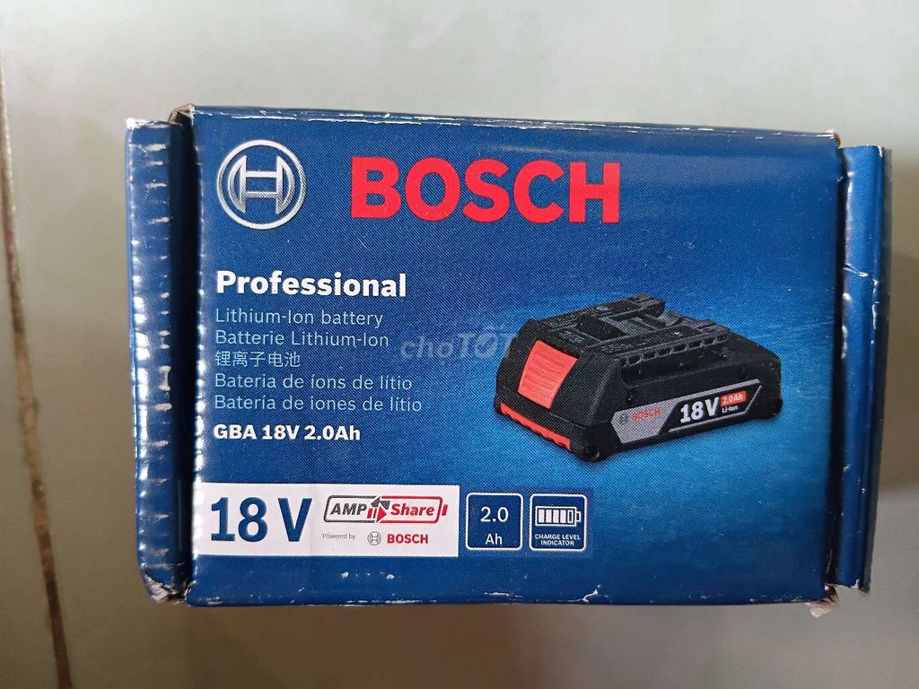 Pin Bosch GBA 18V 2.0Ah Đen, Đỏ. Mua bán Đồ chuyên dụng, Giống nuôi trồng tại Quận Bình Thuỷ Cần Thơ được đăng bởi xZKenZx hình 1