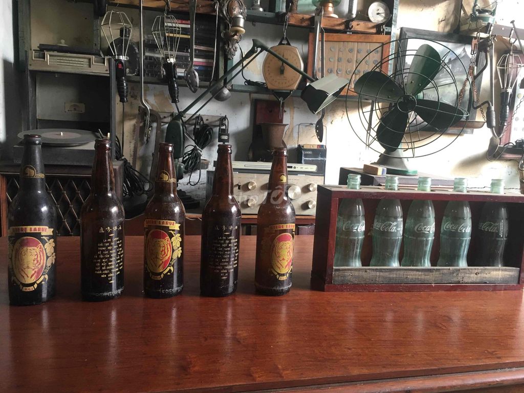 5 Chai bia con cọp xưa  5 chaiCoca-Cola Thủy tinh