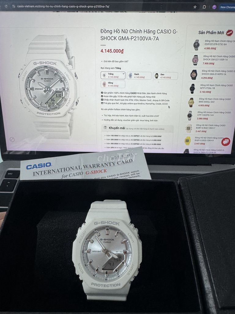 Casio GMA-P2100-VA Nữ Trắng. Mua bán Đồng hồ tại Quận 8 Tp Hồ Chí Minh được đăng bởi Ngọc Nguyễn hình 1