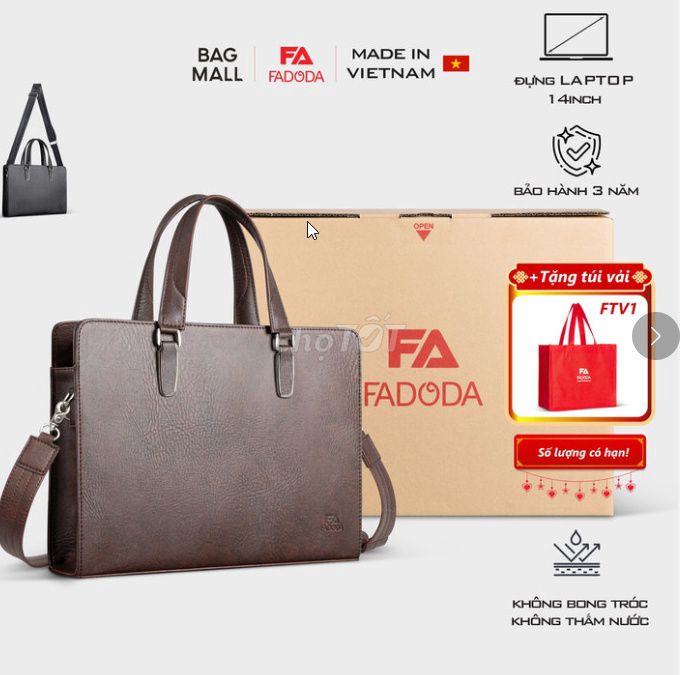 CẶP DA CÔNG SỞ THỜI TRANG FADODA FCD317. Mua bán Túi xách tại Quận 1 Tp Hồ Chí Minh được đăng bởi Siêu thị Anh Tú 68   hình 1
