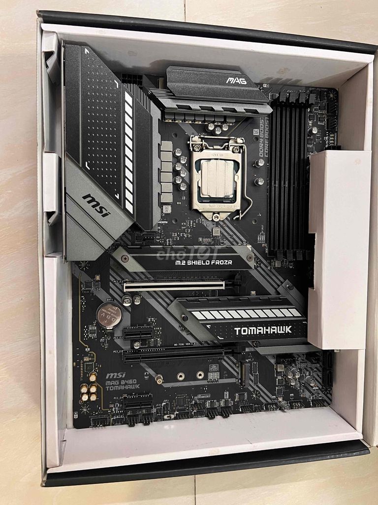 Bo mạch chủ MSI MAG B460 Tomahawk ATX + i3 10100. Mua bán Linh kiện (RAM, Card...) tại Quận Hoàn Kiếm Hà Nội được đăng bởi PC Gaming Gear hình 1