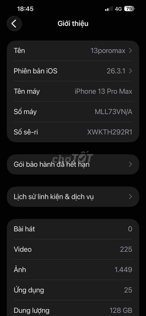 Apple iPhone 13 Pro Max 128GB. Mua bán Điện thoại tại Huyện Diễn Châu Nghệ An được đăng bởi Thanh hình 1