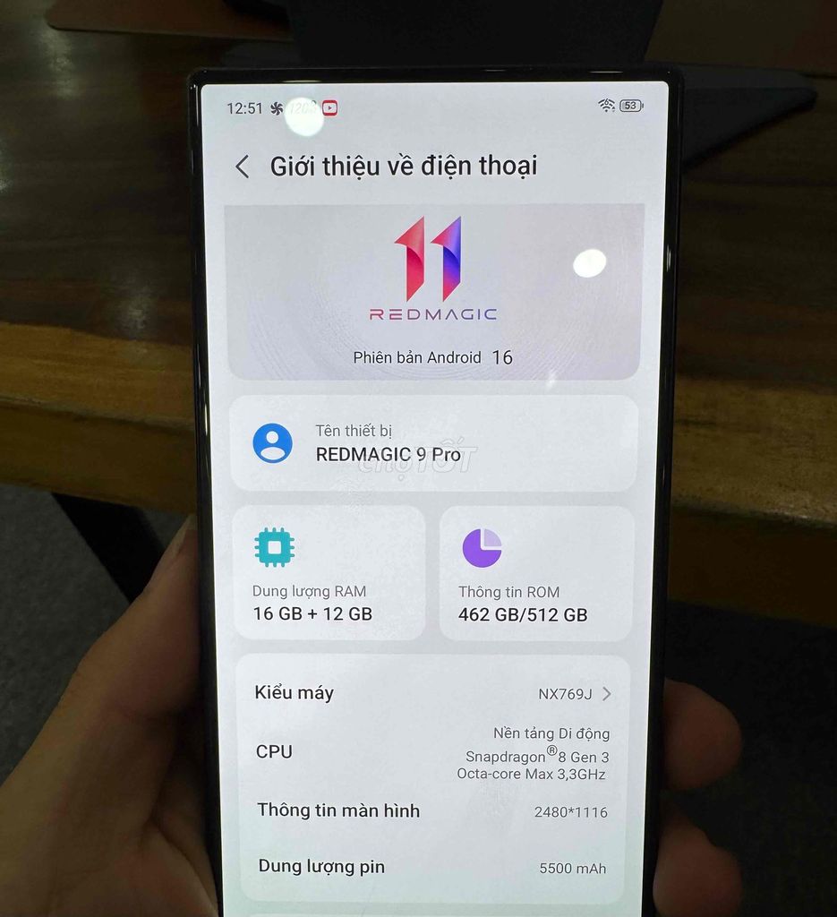 Nubia Red Magic 9 Pro 5G Snapdragon 8 Gen 3 16/512. Mua bán Điện thoại tại Quận Tân Bình Tp Hồ Chí Minh được đăng bởi ĐỒ MỚI GIÁ CŨ hình 1
