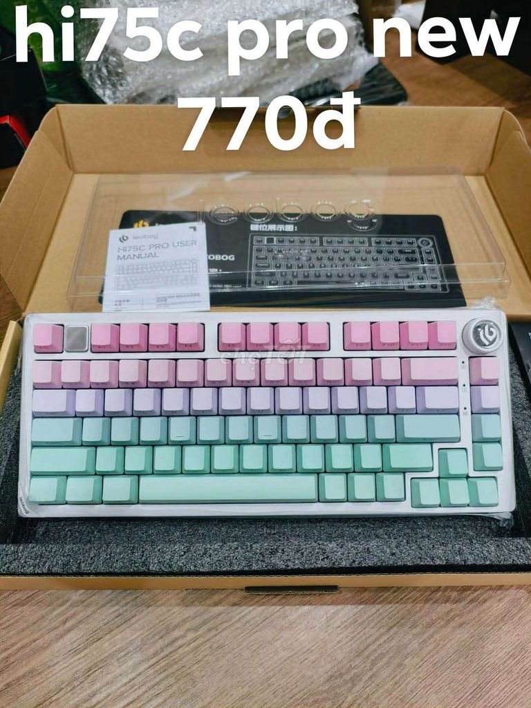 Bàn phím cơ Leobog Hi75C Pro Mới 100%. Mua bán Phụ kiện (Màn hình, Chuột...) tại Quận Thốt Nốt Cần Thơ được đăng bởi A Chí hình 1