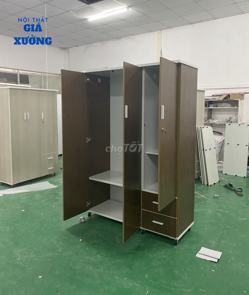 Tủ nhựa 3 cánh - tủ quần áo lớn - có khóa = xe. Mua bán Tủ, kệ gia đình tại Quận 1 Tp Hồ Chí Minh được đăng bởi Nội Thất Giá Xưởng  hình 1