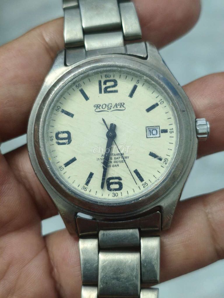 Đồng hồ Nhật 38mm,Titanium,lịch,đáy xoáy.Kính chầy. Mua bán Đồng hồ tại Thành phố Huế Thừa Thiên Huế được đăng bởi Shop LucyHoang hình 1