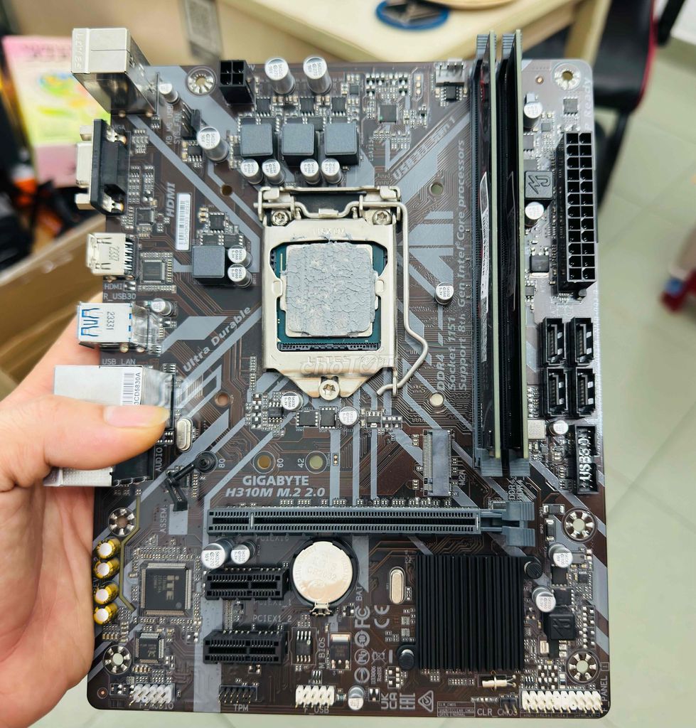 Main Giga H310M M2, i5 8500, Ram 8GB/2400 BH 2027. Mua bán Linh kiện (RAM, Card...) tại Quận 12 Tp Hồ Chí Minh được đăng bởi Anh Tuan hình 1