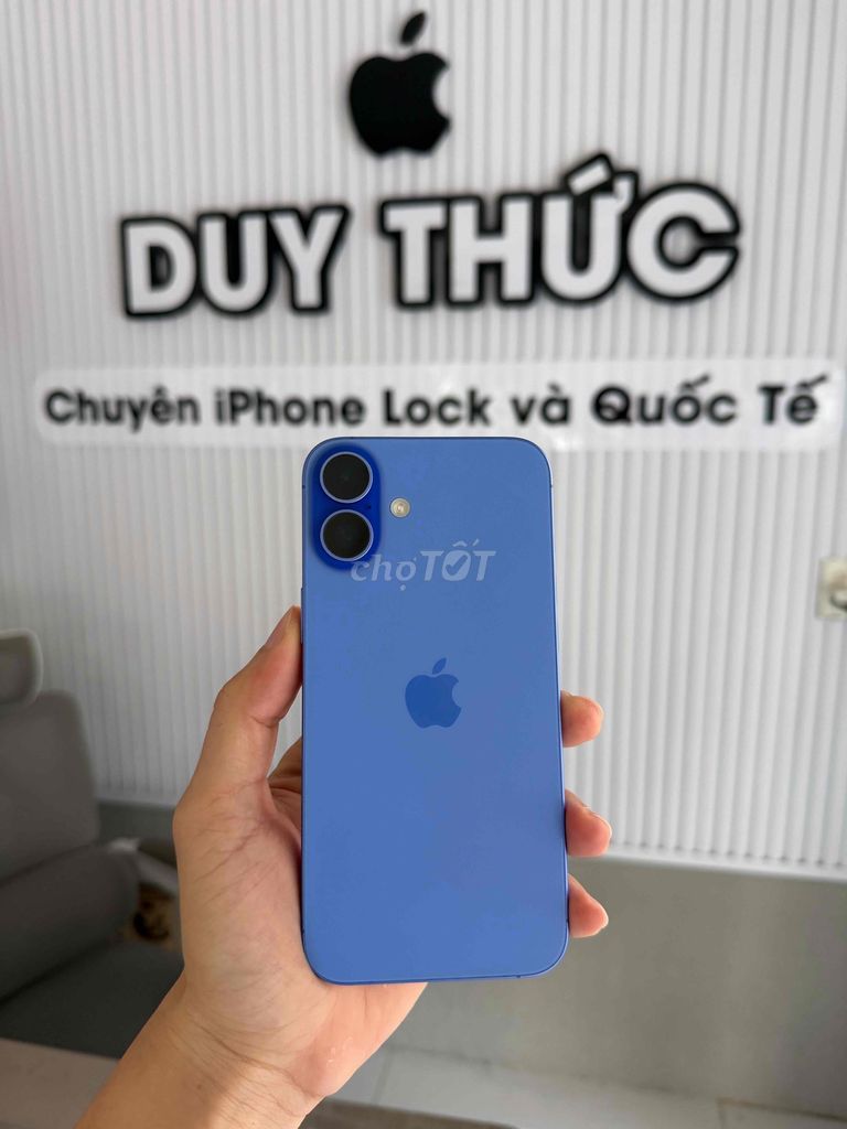 Apple iPhone 16 Plus 128GB Xanh lưu ly đẹp pin cao. Mua bán Điện thoại tại Quận Ninh Kiều Cần Thơ được đăng bởi Duy Thức chuyên iphone Lock Cần Thơ hình 1