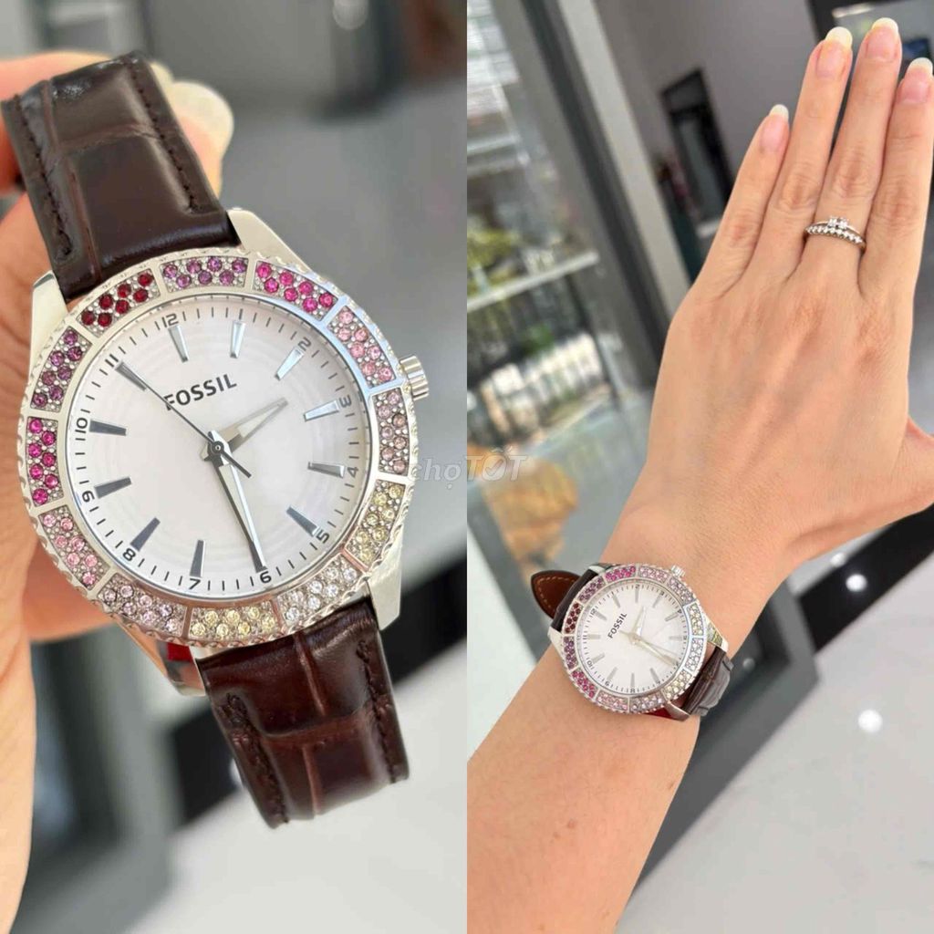 Đồng hồ đeo tay Fossil Nữ Da bò. Mua bán Đồng hồ tại Huyện Cam Lâm Khánh Hòa được đăng bởi TRƯƠNG THỊ SHOP hình 1