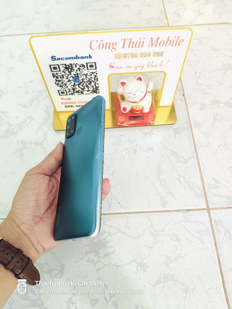 Realme C17 128GB Xanh. Mua bán Điện thoại tại Quận Bình Tân Tp Hồ Chí Minh được đăng bởi Công Thái hình 1
