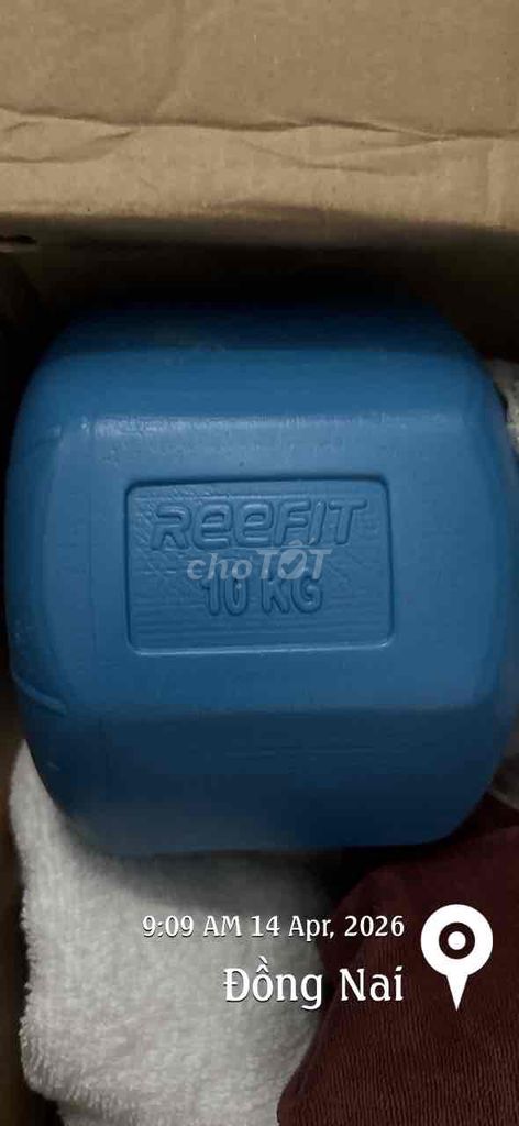 Tạ tập gym REEFIT 10kg Xanh Mới 100%. Mua bán Đồ thể thao, Dã ngoại tại Huyện Long Thành Đồng Nai được đăng bởi Iphone giá tốt hình 1