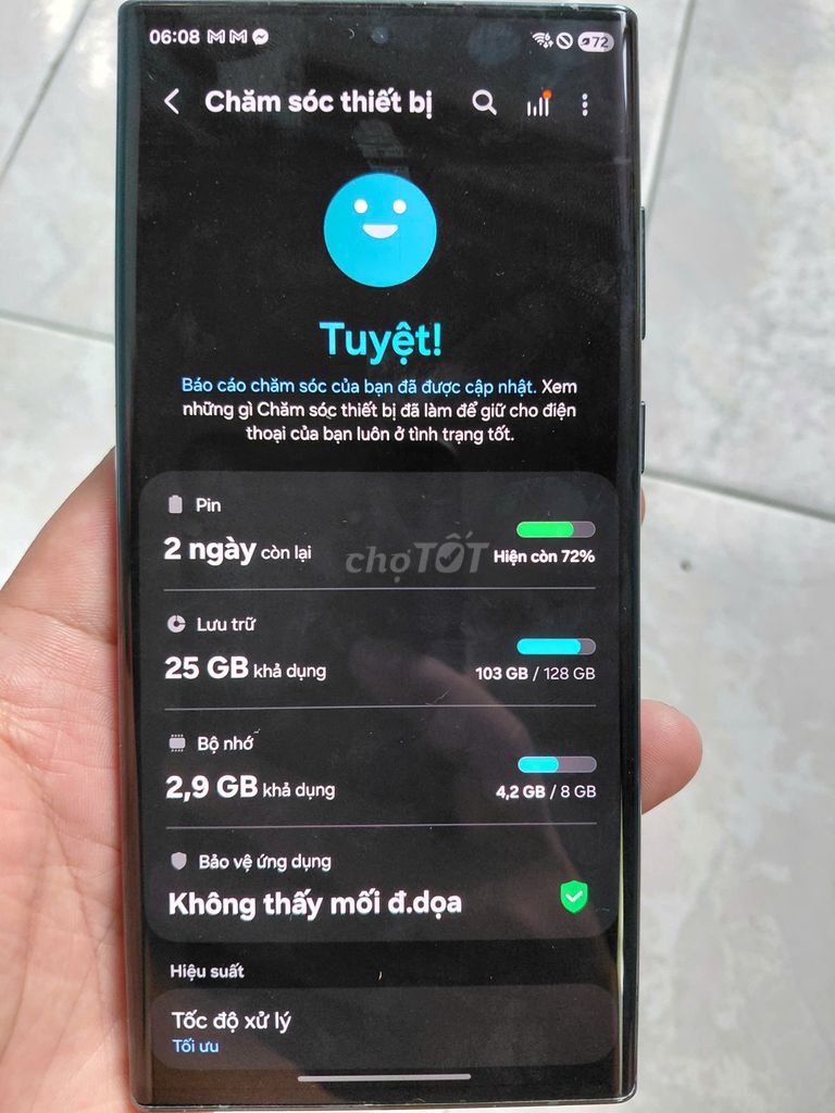 Samsung Galaxy S22 Ultra 128GB Xanh. Mua bán Điện thoại tại Quận 4 Tp Hồ Chí Minh được đăng bởi ngọc anh hình 1