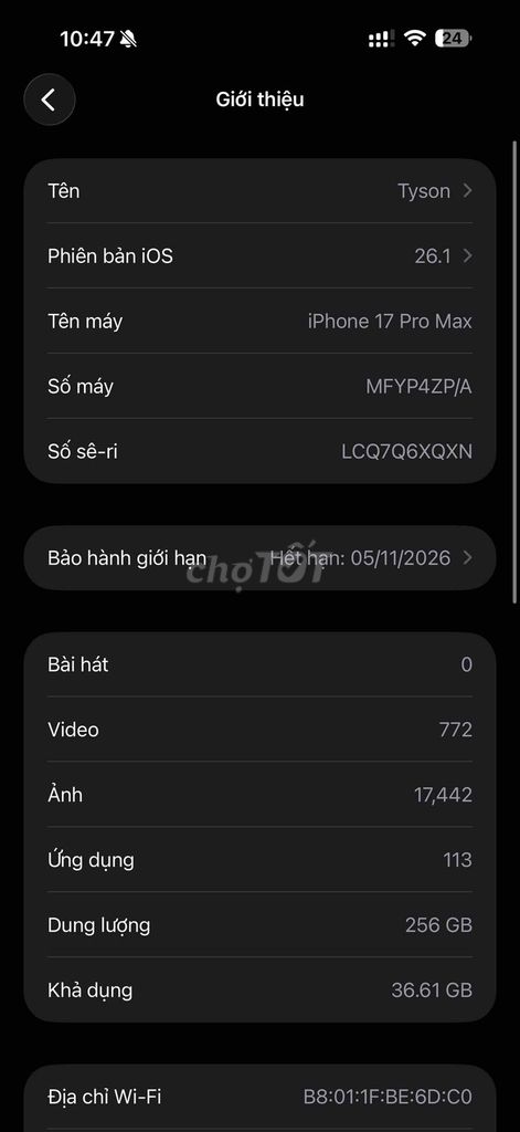 Apple iPhone 17 Pro Max 256GB Xanh Likenew. Mua bán Điện thoại tại Quận 7 Tp Hồ Chí Minh được đăng bởi Trần đình hùng hình 1