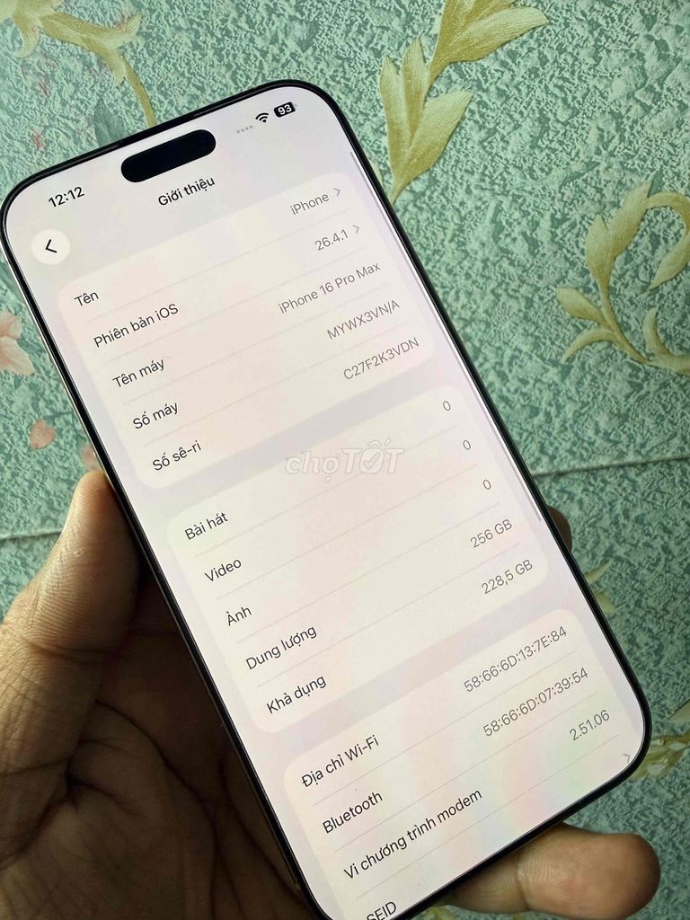 iPhone 16 Pro Max 256GB Vàng hồng. Mua bán Điện thoại tại Thành phố Dĩ An Bình Dương được đăng bởi nguyễn phương hình 1