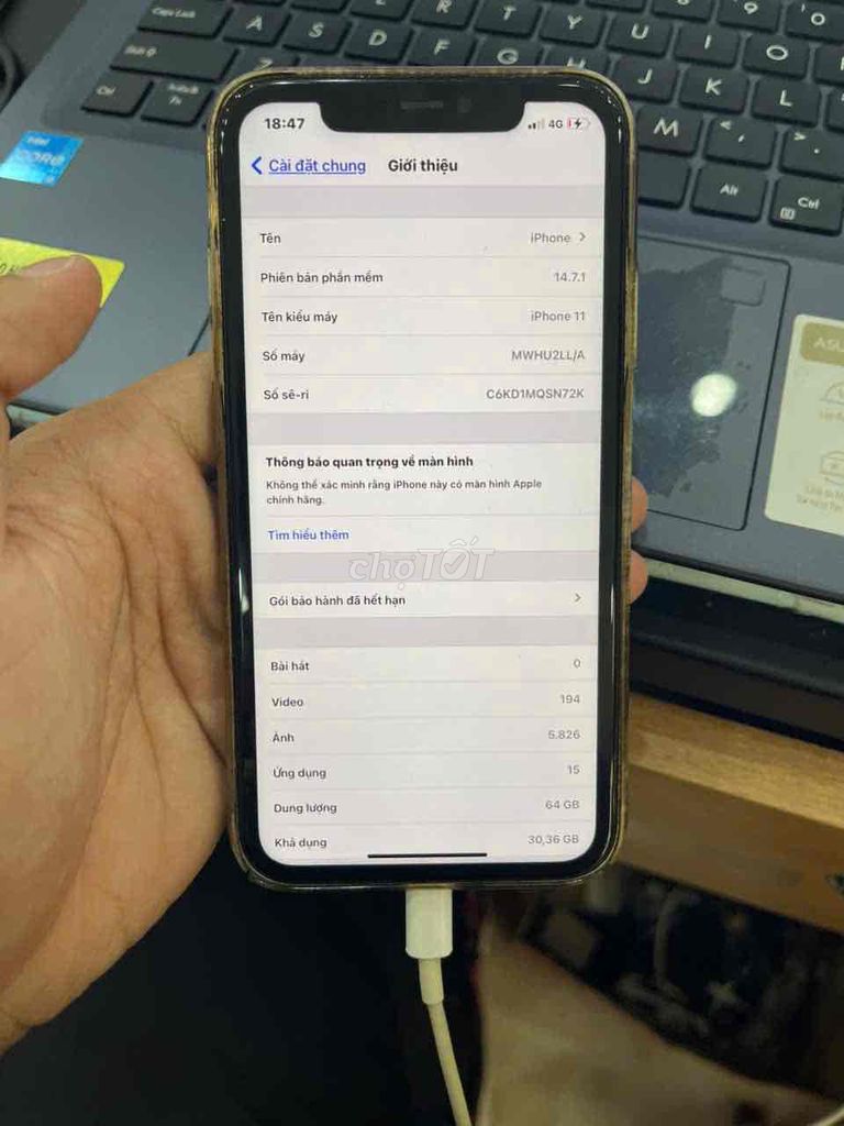 Iphone 11 64GB trắng