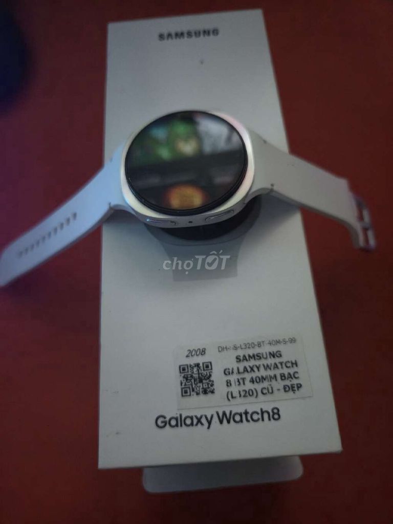 Samsung Galaxy Watch 8 Bạc 40mm 98%. Mua bán Thiết bị đeo thông minh tại Quận Bình Thuỷ Cần Thơ được đăng bởi Tran hình 1