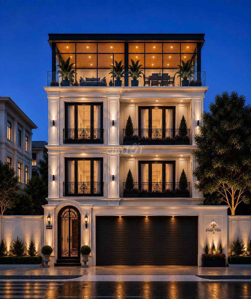 Villa View Sông sân thượng DT 500m² - Café, Spa, Văn Phòng - Gò Vấp