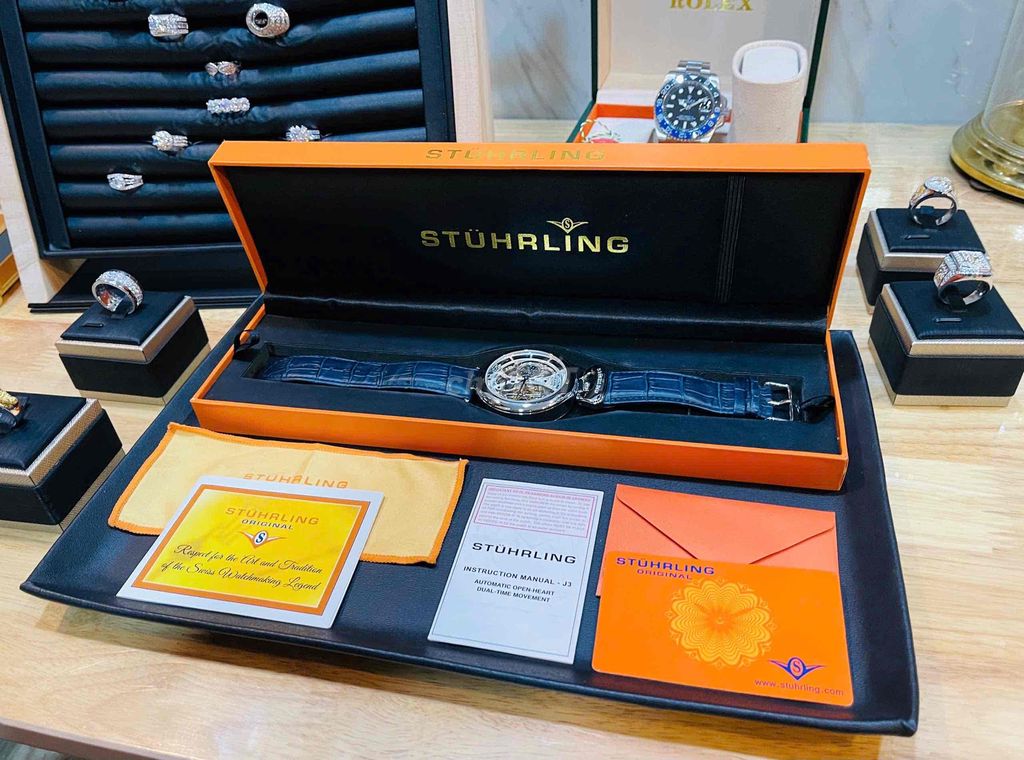 Đồng hồ đeo STUHRLING ORIGINAL LEGACY FULL BOX. Mua bán Đồng hồ tại Quận 6 Tp Hồ Chí Minh được đăng bởi Trọng Nghĩa hình 2