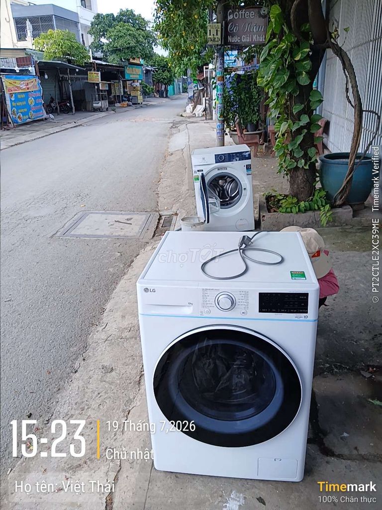 Máy giặt LG 10kg Inverter Mới 98%. Mua bán Máy giặt tại Quận Bình Tân Tp Hồ Chí Minh được đăng bởi Việt Thái hình 1