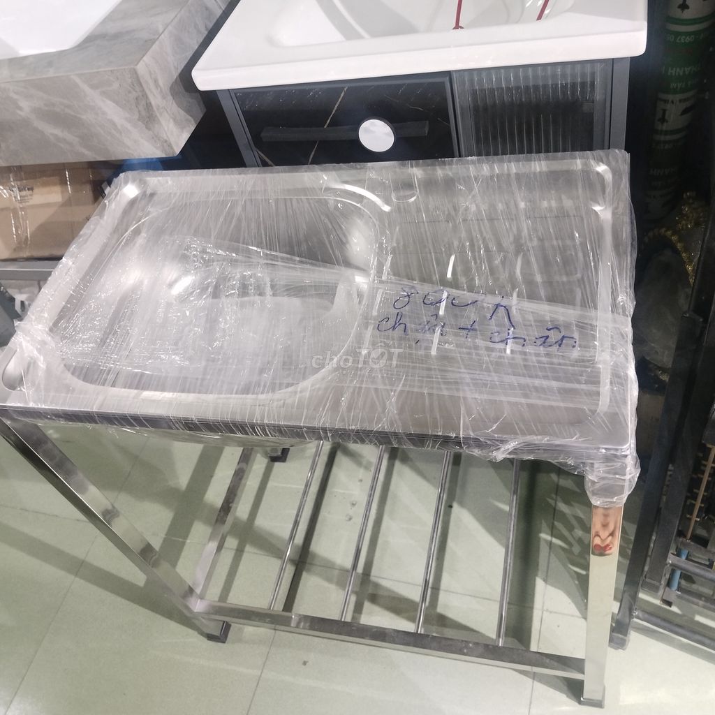 Chậu rửa chén Inox 75x45 cm Mới. Mua bán Thiết bị vệ sinh, nhà tắm tại Huyện Bình Chánh Tp Hồ Chí Minh được đăng bởi Thanh hieu  hình 1