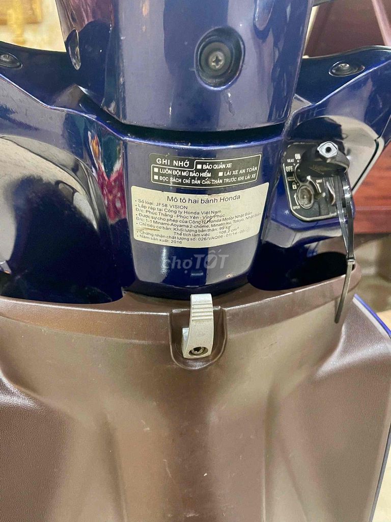 XE MÁY 68 - Honda Vision 2016 Xanh Zin Chất. Mua bán Xe máy tại Quận Tây Hồ Hà Nội được đăng bởi Đức Anh hình 7