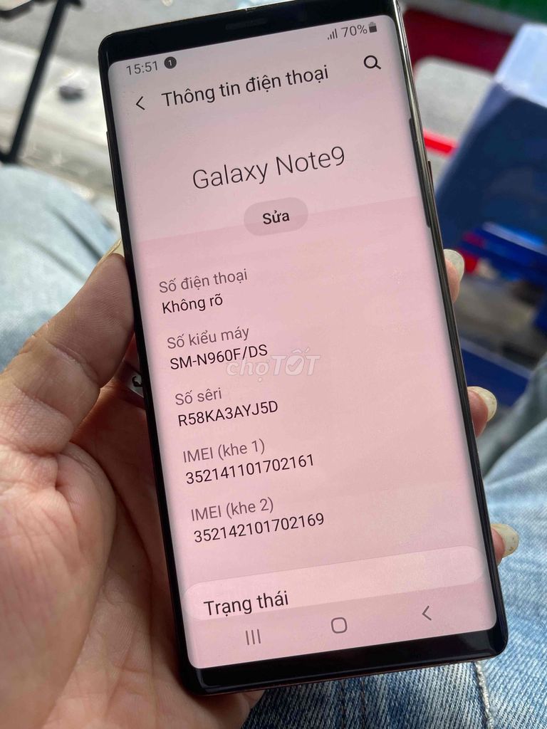 samsung note 9 chính hãng hàng công ty. Mua bán Điện thoại tại Quận Thanh Xuân Hà Nội được đăng bởi Anh Đức hình 1