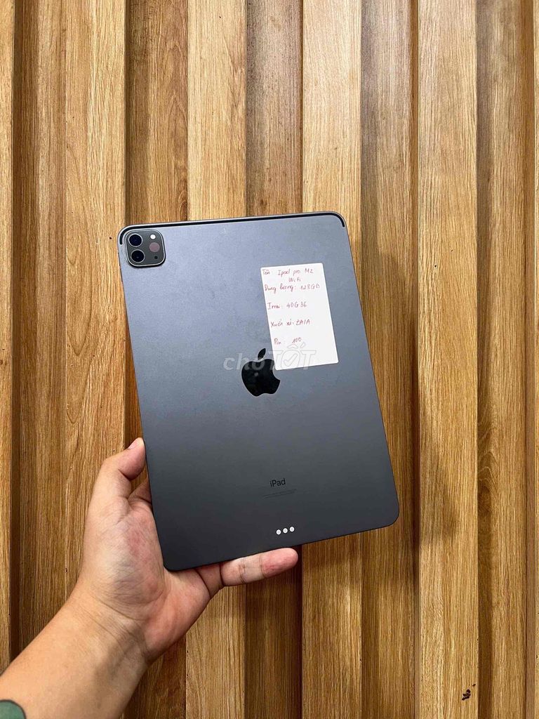 Apple iPad Pro M1 128GB Wifi 100% pin. Mua bán Máy tính bảng tại Quận Đống Đa Hà Nội được đăng bởi HaNoiMobile HT  hình 1