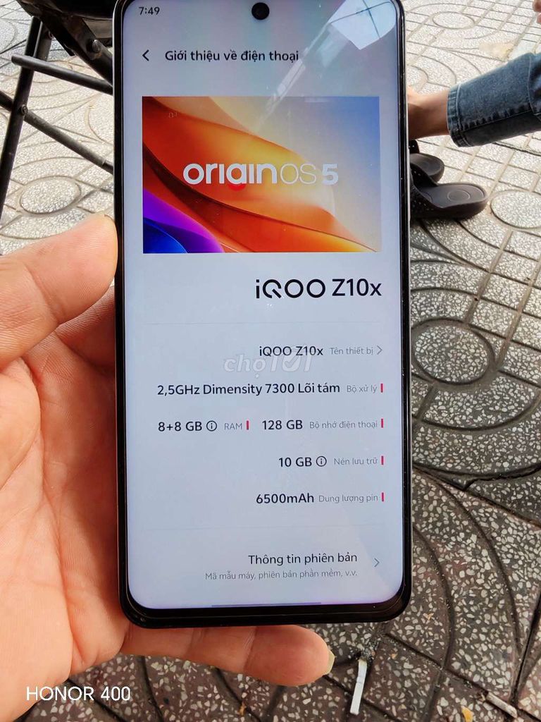 iQOO Z10x 128GB Xám. Mua bán Điện thoại tại Quận Gò Vấp Tp Hồ Chí Minh được đăng bởi Hao Chi hình 1