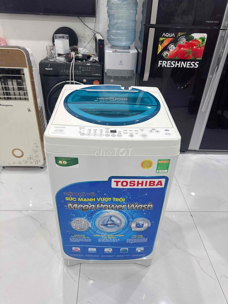 Thanh lý máy giặt toshiba 8,2kg, giặt êm, xịn, bền