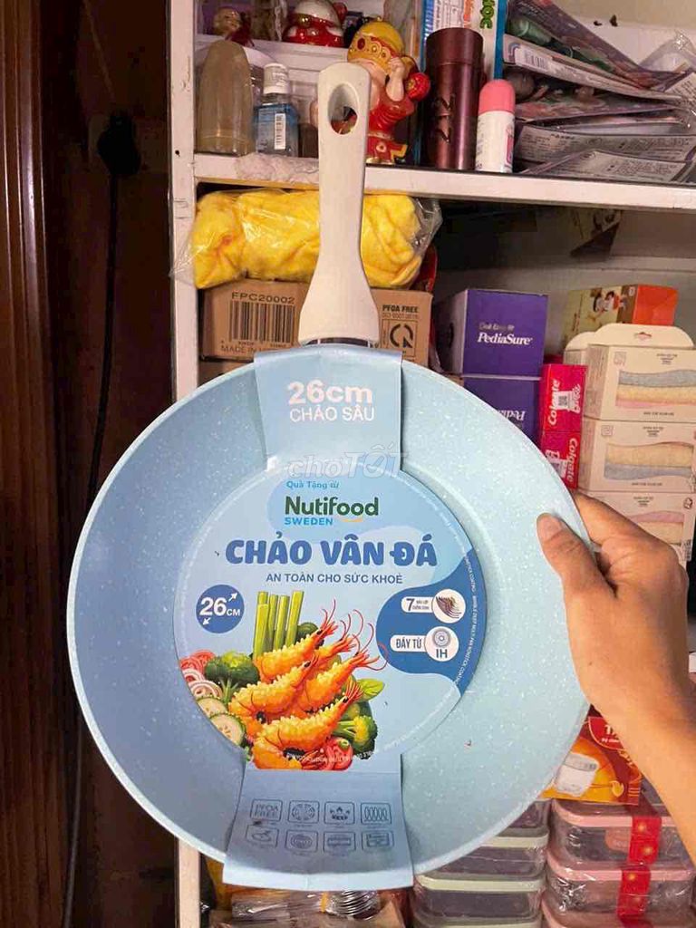 THANH LÝ CHẢO VÂN ĐÁ GREEN COOK 26cm - Mới 100%