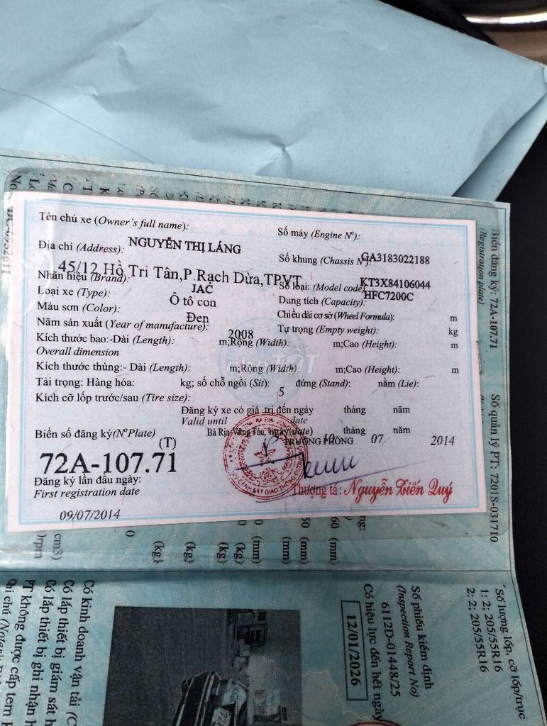 2008 - 37000 km. Mua bán Ô tô tại Huyện Bàu Bàng Bình Dương được đăng bởi Nhan hình 4