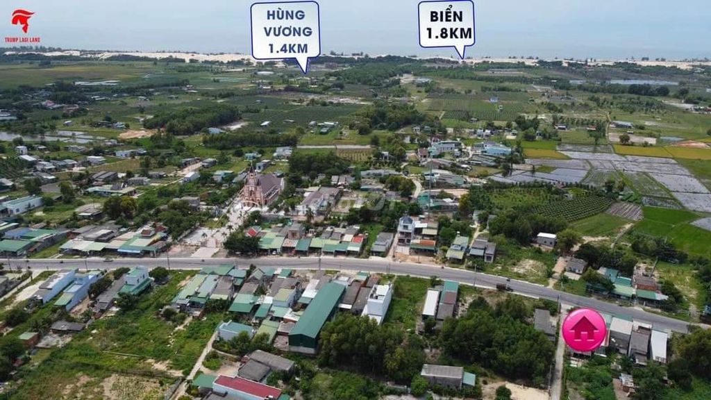 Bán đất biển Thị Xã LaGi 8.5x57 nở hậu 10m, 2MT Lý Thái Tổ,xã Tân Tiến