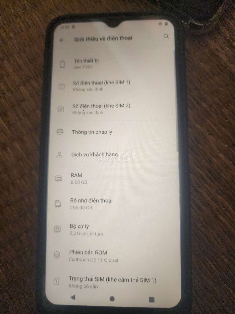 Vivo Y20s 8GB 256GB Xanh. Mua bán Điện thoại tại Thành phố Thủ Đức Tp Hồ Chí Minh được đăng bởi vu van thanh hình 1