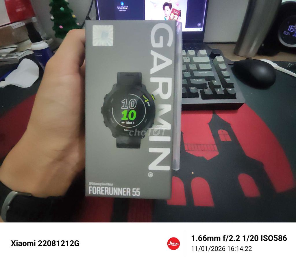 Garmin Forerunner 55 đen nguyên seal. Mua bán Thiết bị đeo thông minh tại Thành phố Thuận An Bình Dương được đăng bởi Lưu Tuấn hình 1