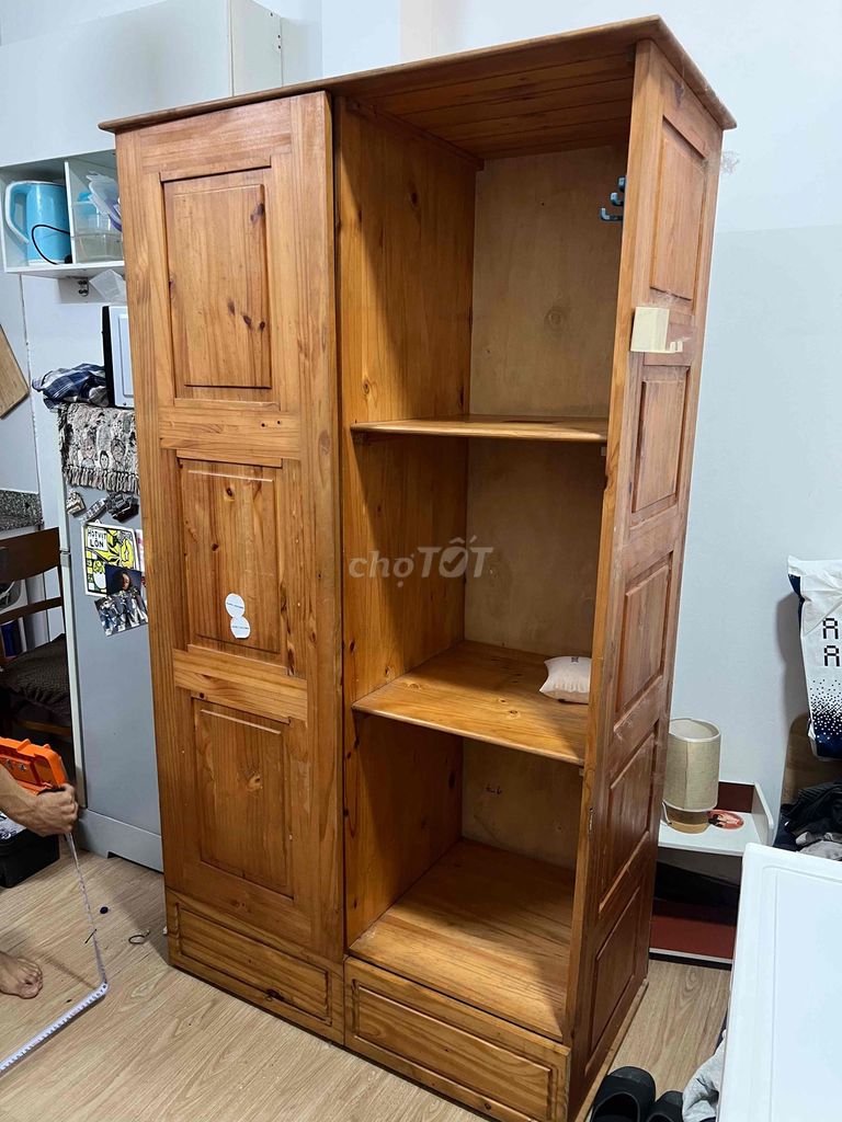 Tủ quần áo gỗ thịt 1m3x2m Tốt. Mua bán Tủ, kệ gia đình tại Quận 1 Tp Hồ Chí Minh được đăng bởi linh vu phuong hình 1