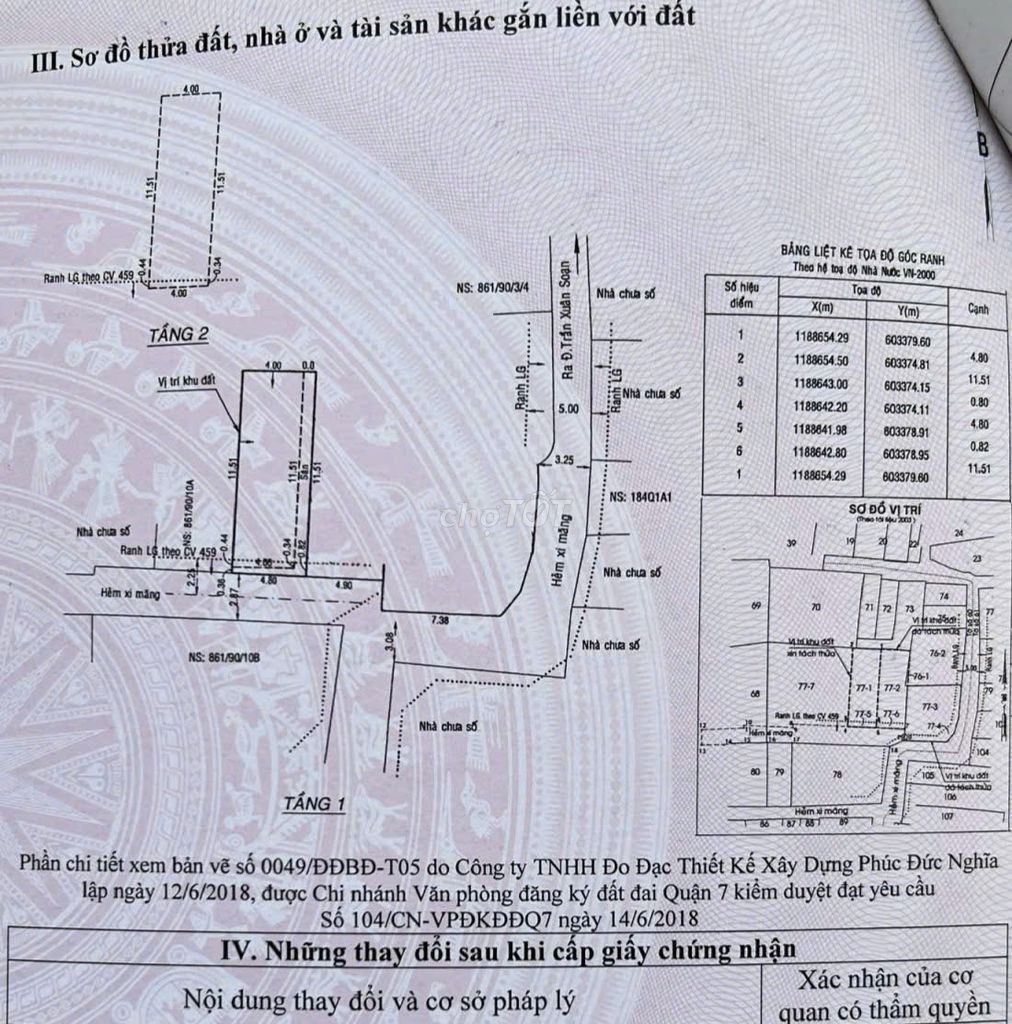Продается дом в переулке Чан Сюань Соан 861