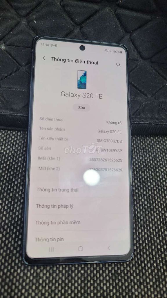 Samsung S20 FE 8GB/256GB. Mua bán Điện thoại tại Huyện Gò Dầu Tây Ninh được đăng bởi Minh hình 1