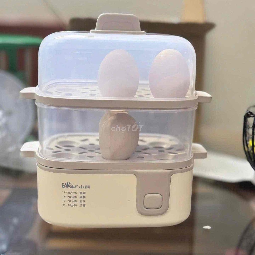 Nồi hấp điện Bear 2 tầng màu Kem. Mua bán Bếp, lò, đồ điện nhà bếp tại Huyện Hòa Thành Tây Ninh được đăng bởi Hẻm Ăn Vặt SuRốt BĐS nhà đất SuRốt hình 1