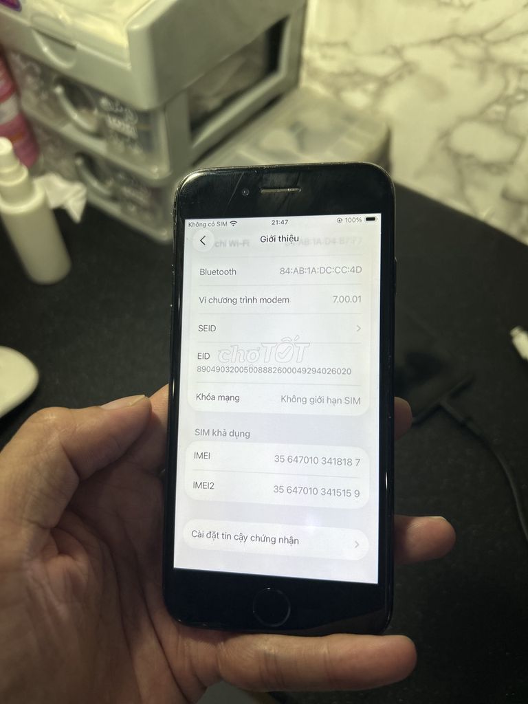 iPhone SE 2 Đen Đã sử dụng. Mua bán Điện thoại tại Thành phố Biên Hòa Đồng Nai được đăng bởi Duc nguyen hình 1